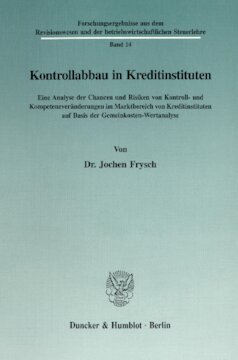 ﻿کاهش کنترل در موسسات اعتباری: تجزیه و تحلیل فرصت ها و خطرات تغییرات در کنترل و شایستگی در حوزه بازار موسسات اعتباری بر اساس تحلیل ارزش هزینه سربار.