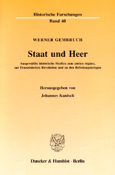 ﻿دولت و ارتش: مطالعات تاریخی منتخب در مورد رژیم باستانی، انقلاب فرانسه و جنگ های آزادیبخش. ویرایش شده توسط یوهانس کونیش