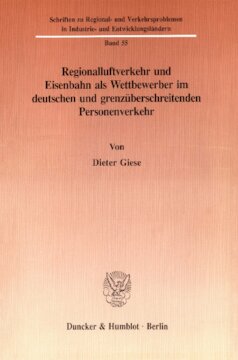 ﻿حمل و نقل هوایی منطقه ای و راه آهن به عنوان رقیب در حمل و نقل مسافر آلمان و برون مرزی