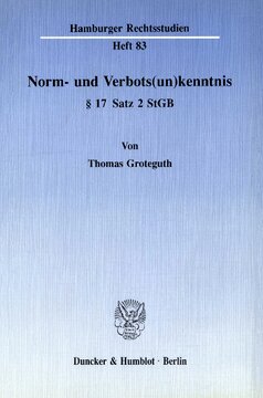 ﻿(جهل) هنجارها و ممنوعیت ها § 17 جمله 2 StGB