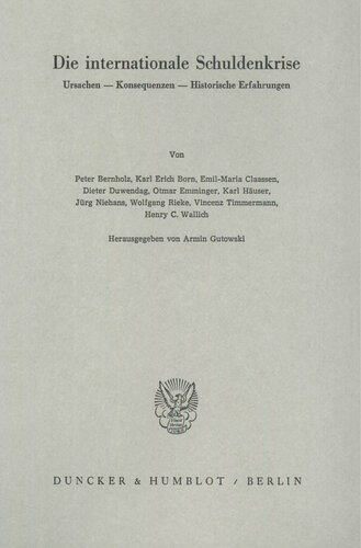 ﻿بحران بین المللی بدهی: علل - پیامدها - تجربیات تاریخی