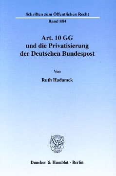 ﻿ماده 10 GG و خصوصی سازی Deutsche Bundespost
