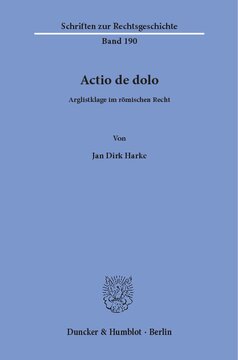 ﻿Actio de dolo: اقدام برای تقلب در حقوق روم