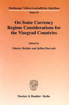 ﻿در مورد برخی ملاحظات رژیم ارزی برای کشورهای ویسگراد