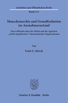﻿حقوق بشر و آزادی های اساسی در وضعیت اضطراری: مطالعه موردی ترکیه و تحریک سازمان های بین المللی 