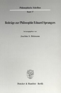 ﻿مشارکت در فلسفه ادوارد اسپرانگر