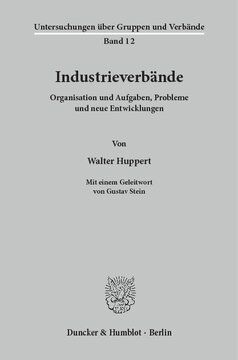 ﻿انجمن های صنعتی: تشکیلات و وظایف، مشکلات و تحولات جدید. با پیشگفتار گوستاو اشتاین