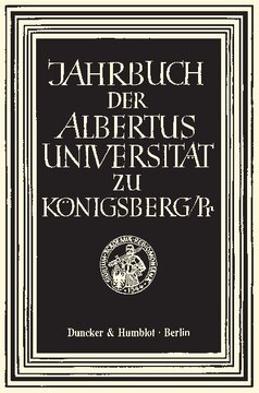 ﻿سالنامه دانشگاه آلبرتوس در Königsberg/PR: Volume XXIV (1974)