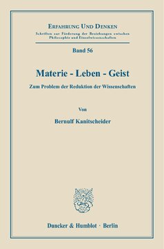 ﻿ماده - زندگی - روح: در مورد مشکل کاهش علوم