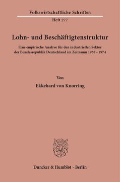 ﻿ساختار دستمزد و کارمند: تحلیلی تجربی برای بخش صنعتی جمهوری فدرال آلمان در دوره 1950 - 1974