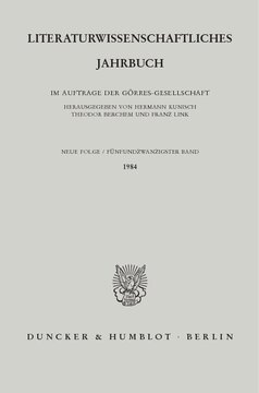 ﻿سالنامه ادبیات: جلد 25 (1984)