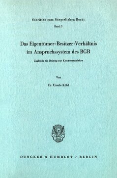 ﻿رابطه مالک-مالک در سیستم ادعای BGB: در عین حال سهمی در تئوری رقابت