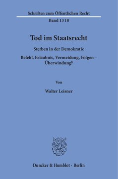 ﻿مرگ در قانون اساسی: مردن در دموکراسی فرمان، اجازه، اجتناب، عواقب - غلبه؟