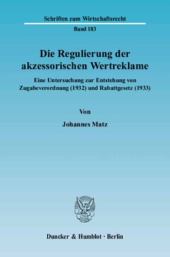 ﻿تنظیم سابقه ارزش لوازم جانبی: بررسی در مورد ایجاد افزودن آیین نامه اضافی (1932) و قانون تخفیف (1933)