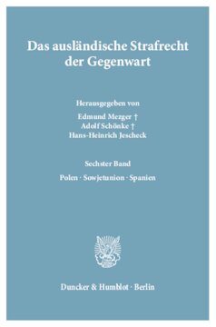 ﻿حقوق جزای خارجی معاصر: جلد 6: لهستان – اتحاد جماهیر شوروی – اسپانیا