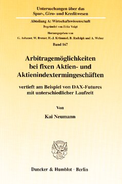 ﻿فرصت‌های آربیتراژ در معاملات آتی سهام ثابت و شاخص سهام: با استفاده از مثال معاملات آتی DAX با سررسیدهای مختلف