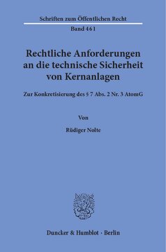 ﻿الزامات قانونی برای ایمنی فنی تاسیسات هسته ای: تعیین بند 7 بند 2 شماره 3 قانون انرژی اتمی