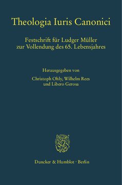 ﻿Theologia Iuris Canonici: Festschrift برای Ludger Müller در تولد 65 سالگی او