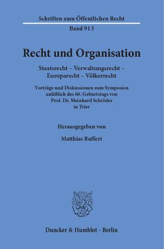 ﻿قانون و تشکیلات: حقوق اساسی - حقوق اداری - حقوق اروپا - حقوق بین الملل. سخنرانی و بحث در سمپوزیوم به مناسبت شصتمین زادروز پروفسور دکتر. ماینهارد شرودر در تریر