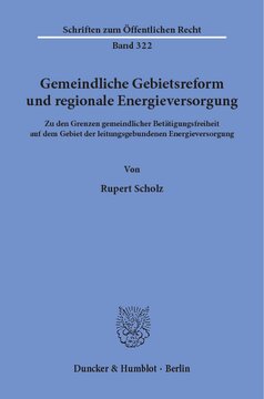 ﻿اصلاحات ارضی شهرداری و تامین انرژی منطقه ای: در مورد محدودیت های آزادی فعالیت شهرداری در حوزه تامین انرژی مبتنی بر شبکه