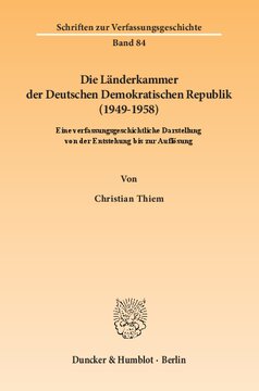 ﻿اتاق ایالتی جمهوری دموکراتیک آلمان (1949-1958): تاریخچه قانون اساسی از ایجاد تا انحلال آن