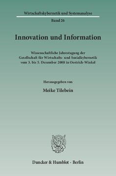 ﻿نوآوری و اطلاعات: کنفرانس علمی سالانه انجمن سایبرنتیک اقتصادی و اجتماعی از 3 تا 5 دسامبر 2008 در Oestrich-Winkel