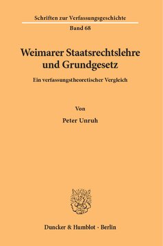 ﻿قانون اساسی وایمار و قانون اساسی: مقایسه نظریه قانون اساسی