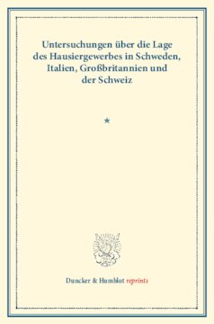 ﻿تحقیقات در مورد وضعیت آژانس خانه در سوئد ، ایتالیا ، انگلیس و سوئیس: (نوشته های انجمن سیاست های اجتماعی lxxxiii)