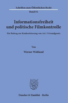 ﻿آزادی اطلاعات و کنترل فیلم سیاسی: مشارکت در مشخصات هنر. 5 قانون اساسی