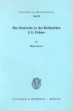﻿حقوق جزا در نظریه حقوقی J. G. Fichte