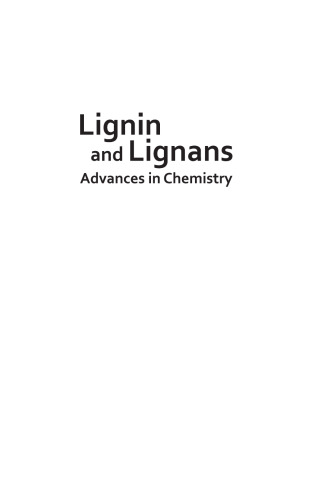 Lignin and Lignans: پیشرفت در شیمی