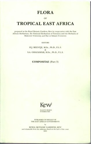 ﻿فلور استوایی شرق آفریقا: Compositae (قسمت 3)