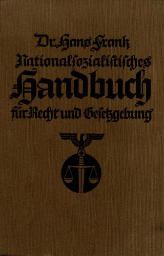 ﻿کتاب ناسیونال سوسیالیست قانون و قانونگذاری