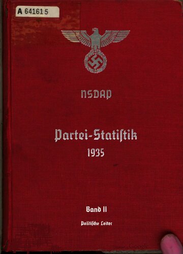 ﻿آمار حزب 1935. جلد دوم