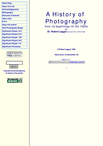 ﻿تاریخچه عکاسی از آغاز تا دهه 1920