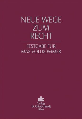 ﻿راه‌های جدید به سوی قانون: مراسم ماکس وولکومر در 75 سالگی او