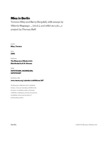 ﻿Mies Van Der Rohe در برلین