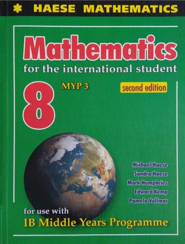 ﻿ریاضیات برای دانش‌آموزان بین‌المللی کلاس 8 IB MYP 3