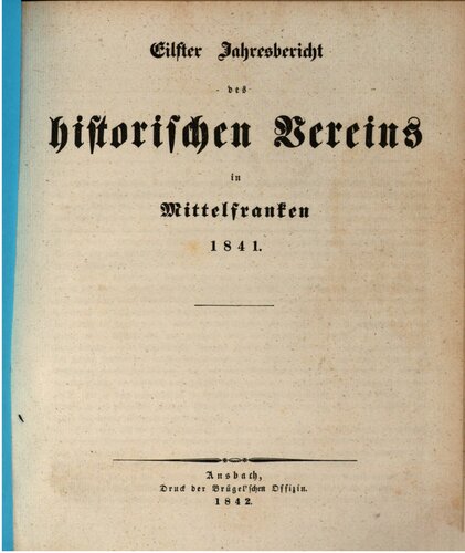 ﻿گزارش سالانه انجمن تاریخی در فرانکونیای میانه