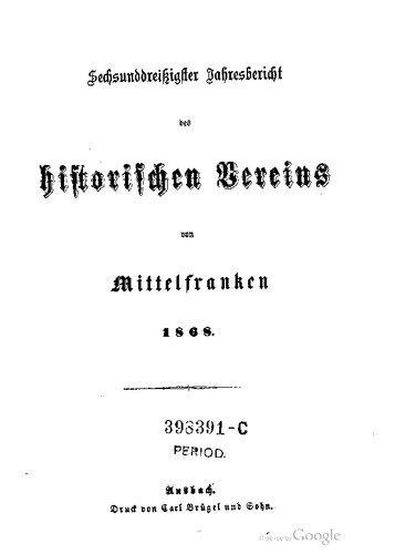 ﻿گزارش سالانه انجمن تاریخی در فرانکونیای میانه