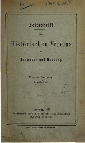 ﻿مجله انجمن تاریخی برای سوابیا و نوبرگ