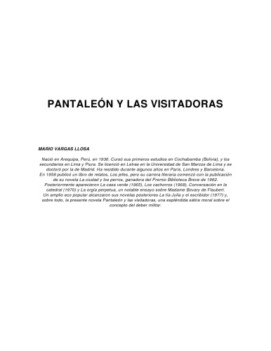 Pantaleon و The Visitors