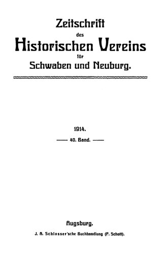 ﻿مجله انجمن تاریخی برای سوابیا و نوبرگ