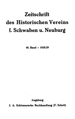 ﻿مجله انجمن تاریخی برای سوابیا و نوبرگ
