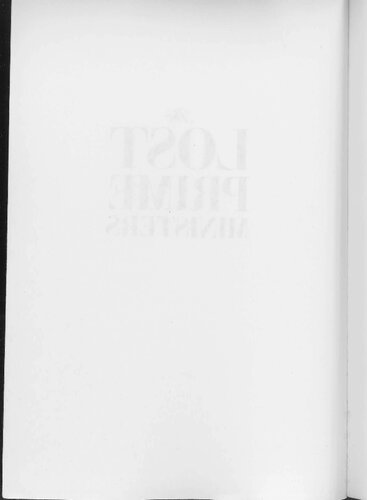 ﻿نخست وزیران گمشده: جانشینان مک دونالد Abbott ، Thompson ، Bowell و Tupper