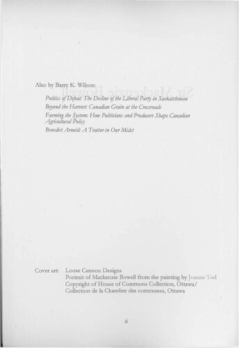 ﻿سر مکنزی باول: نخست وزیر کانادا که توسط تاریخ فراموش شده است