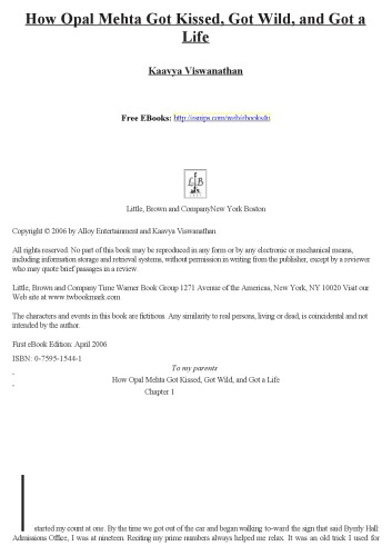﻿چگونه اوپال مهتا بوسیده شد، وحشی شد و زندگی به دست آورد: یک رمان