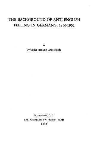 ﻿پیشینه احساس ضدانگلیسی در آلمان، 1890-1902