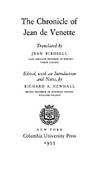 ﻿Chronicle of Jean de Venette