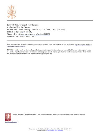 ﻿اولین دهانی شیپور بریتانیایی